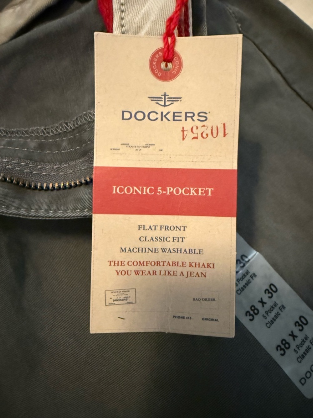 Dockers Classic Fit 5-Pocket Pants in Olive